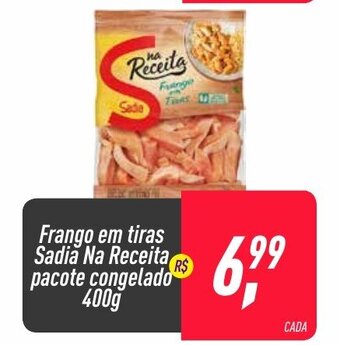 Frango em tiras Sadia Na Receita pacote congelado 400g