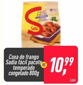 Frangolândia Coxa de Frango Sadia facil pacote temperado congelado 800g oferta