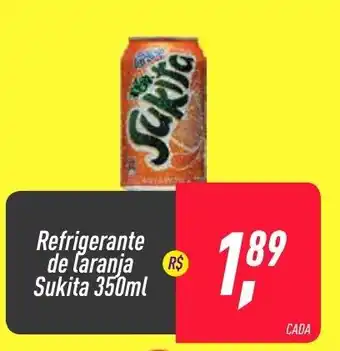 Frangolândia Refrigerante de laranja Sukita 350ml oferta