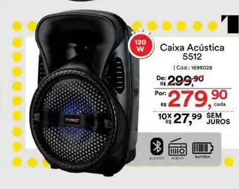 Casa e Vídeo Caixa Acústica 5512 Trc oferta