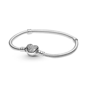 Pandora Bracelete moments disney com fecho de coração mickey mouse oferta