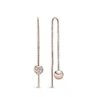 Brinco pandora rose™ pendente esfera brilhante