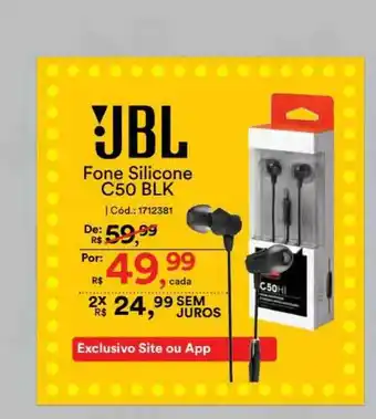 Fone Silicone C50 Blk Jbl
