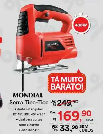 Casa e Vídeo Serra Tico Tico Mondial oferta