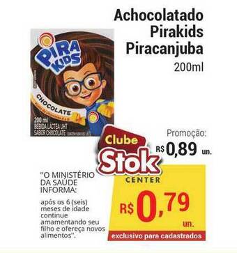 Achocolatado Pirakids Piracanjuba 200ml