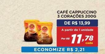 Café cappuccino 3 corações