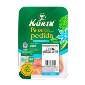 Mambo Filé de coxa e sobrecoxa congelado korin 600g oferta