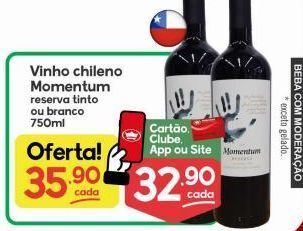 Supermercados Princesa Vinho chileno momentum 750ml oferta
