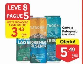 Supermercados Princesa Cerveja patagonia 350ml oferta