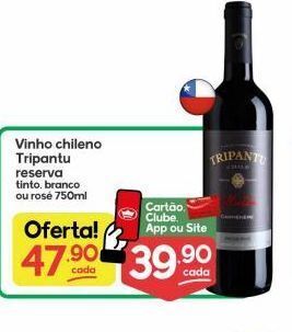 Supermercados Princesa Vinho chileno tripantu 750ml oferta