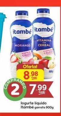 Supermercados Princesa Iogurte líquido itambé 900g oferta