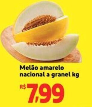 Extra Supermercado Melao Amarelo Nacional a granel 1kg oferta
