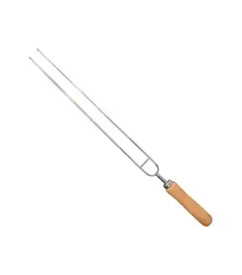 Freitas Varejo Espeto duplo para churrasco em aço útil bazar 45cm rf506 oferta