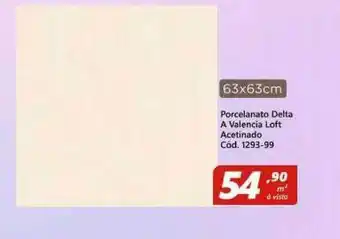 Lojas Becker Porcelanato Delta A Valencia Loft Acetinado oferta