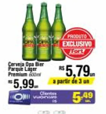 Fort Atacadista Cerveja Opa Bier Parque Lager Premium 600ml oferta