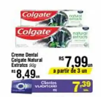 Fort Atacadista Creme Dental Colgate Natural Extracts 90g oferta
