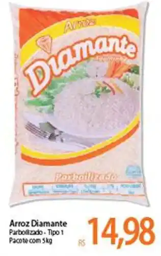 Atacadão Arroz Diamante Parbolizado tipo 1 5kg oferta