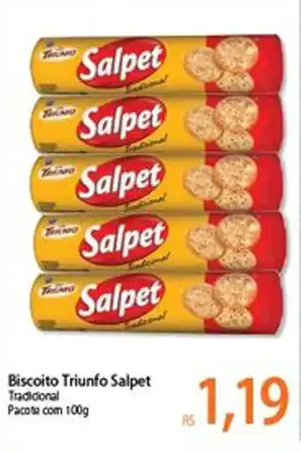 Atacadão Biscoito Triunfo Salpet 100g oferta