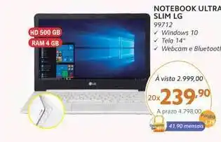 Benoit Notebook Ultra Slim Lg oferta