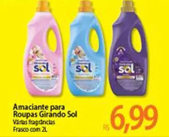 Atacadão Amaciante Para Roupas Girando Sol 2L oferta