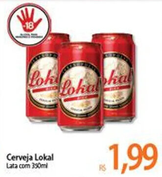 Atacadão Cerveja Lokal 350ml oferta