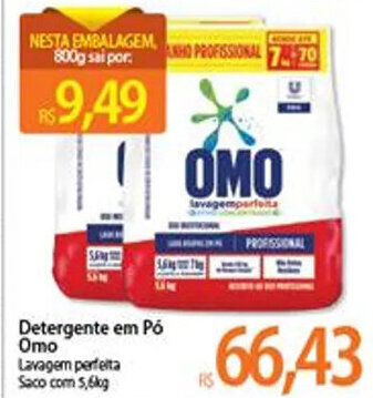 Atacadão Detergente em po Omo 800g oferta