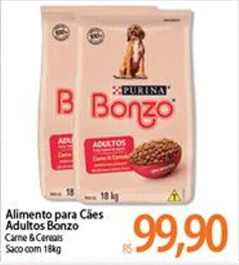 Atacadão Alimento Para Caes Adultos Bonzo 18kg oferta
