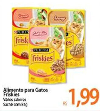 Atacadão Alimento para gatos Friskies 85g oferta
