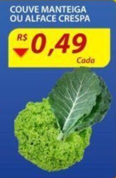 Assaí Atacadista Couve Manteiga ou Alface Crespa oferta