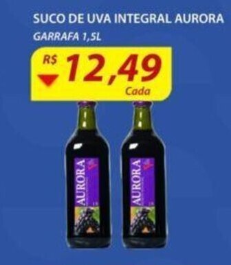 Suco de Uva Integral Aurora 1.5L
