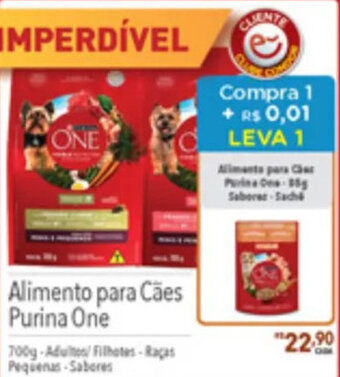 Supermercados Condor Alimento para caes Purina One 700g oferta
