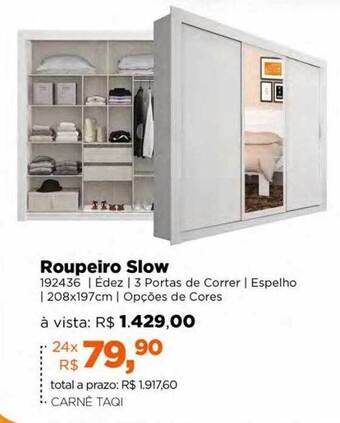 Lojas TaQi Roupeiro slow oferta