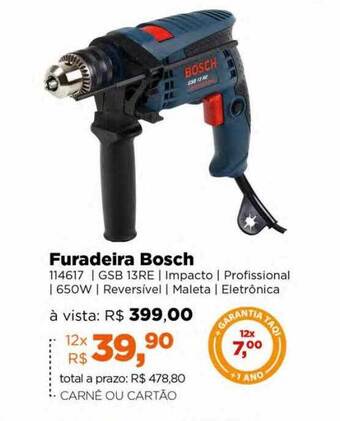 Lojas TaQi Furadeira bosch oferta