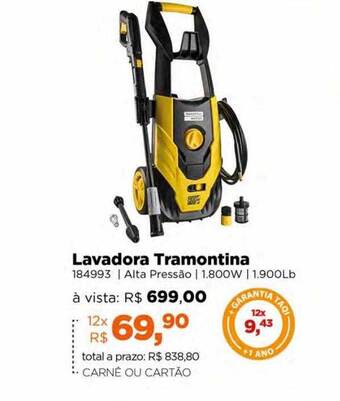 Lojas TaQi Lavadora tramontina oferta