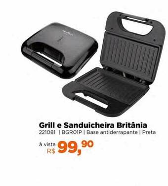 Lojas TaQi Grill e sanduicheira britânia oferta