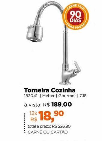 Lojas TaQi Torneira cozinha oferta