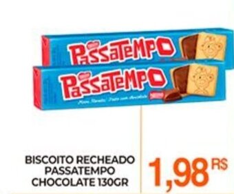 Mercadão Atacadista Biscoito Recheado Passatempo Chocolate 130g oferta