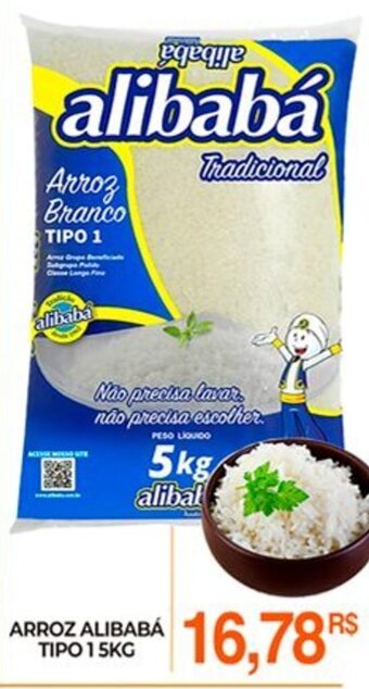 Mercadão Atacadista Arroz Alibaba tipo 5kg oferta