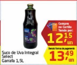 Tenda Atacado Suco de uva integral select 1,5l oferta