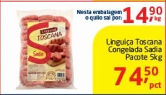 Tenda Atacado Linguiça toscana sadia 5kg oferta