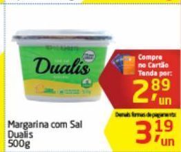 Margarina com sal dualis 500g