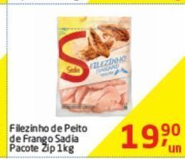 Tenda Atacado Filezinho de peito de frango sadia 1kg oferta