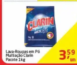Tenda Atacado Lava roupas em pó clarin 1kg oferta