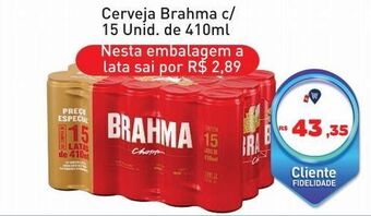 Tonin Superatacado Cerveja brahma c/ 15 unid. de 410ml oferta