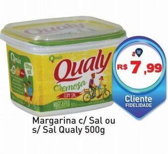 Margarina c/ sal ou s/ sal qualy 500g