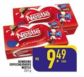 Mercantil Rodrigues Bombons nestlé 251g oferta
