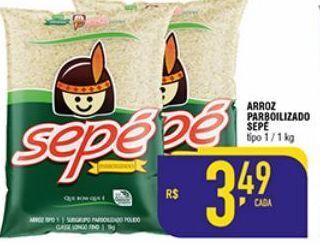 Mercantil Rodrigues Arroz parbolizado sepé tipo 1 1kg oferta