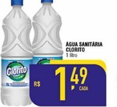 Mercantil Rodrigues Água sanitária clorito 1l oferta