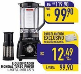Mercantil Rodrigues Liquidificador mondial oferta