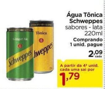 Agua Tonica Schweppes 220ml